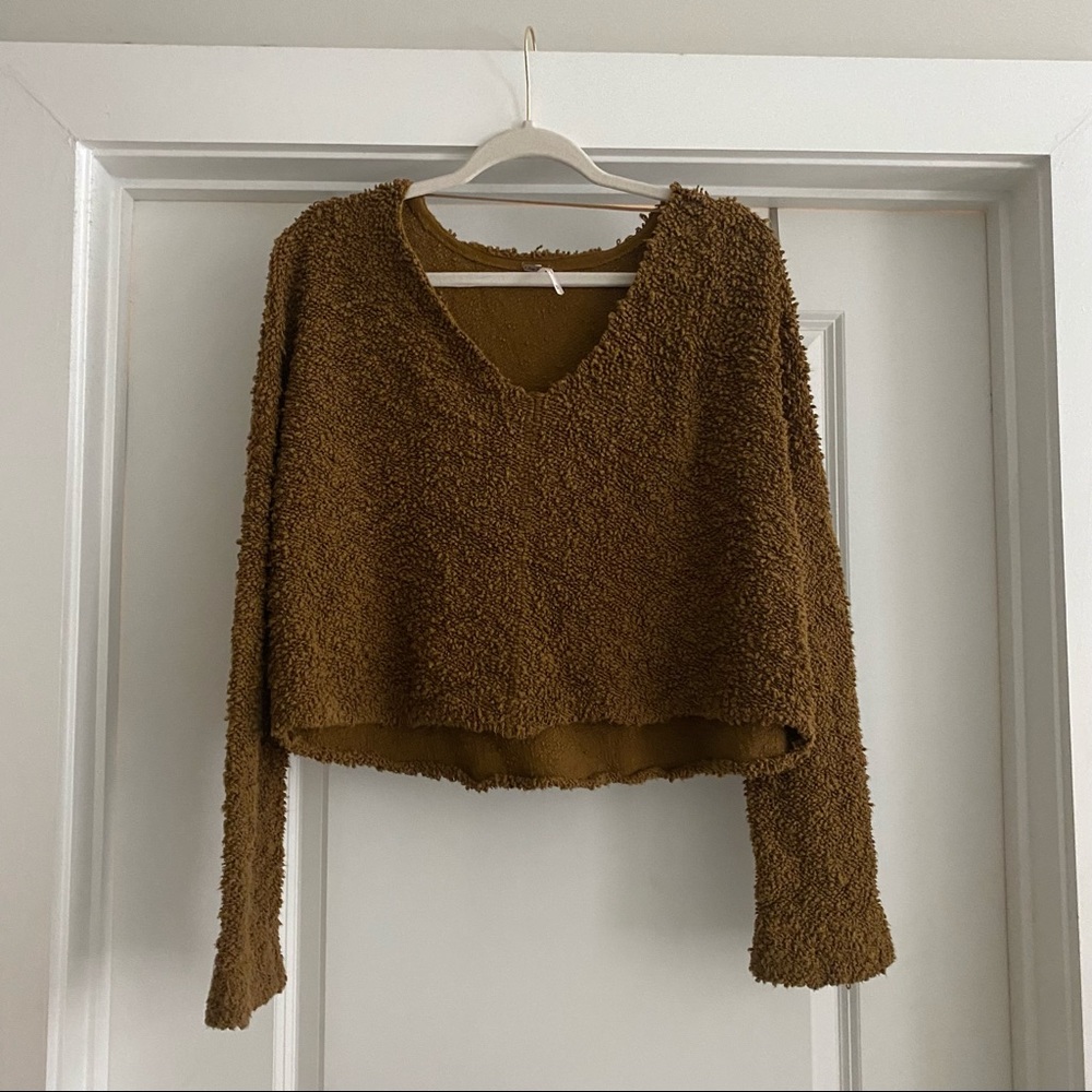 Free People Cropped Sweater
